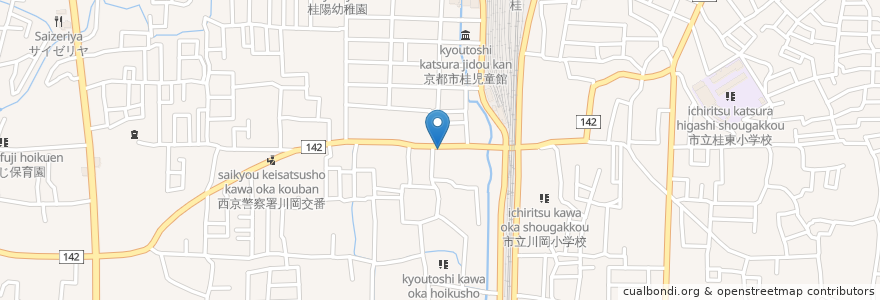 Mapa de ubicacion de 浅野整骨院 en ژاپن, 京都府, 京都市, 西京区.
