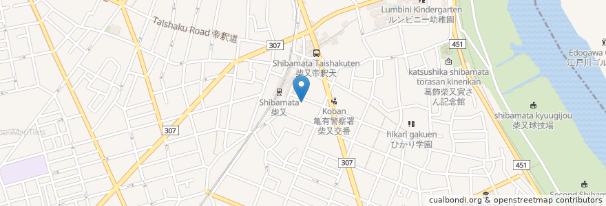 Mapa de ubicacion de Khushi en Japan, Tokio, 葛飾区.