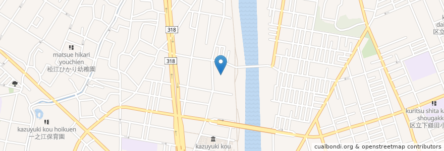 Mapa de ubicacion de 第六天宮 en Giappone, Tokyo, 江戸川区.