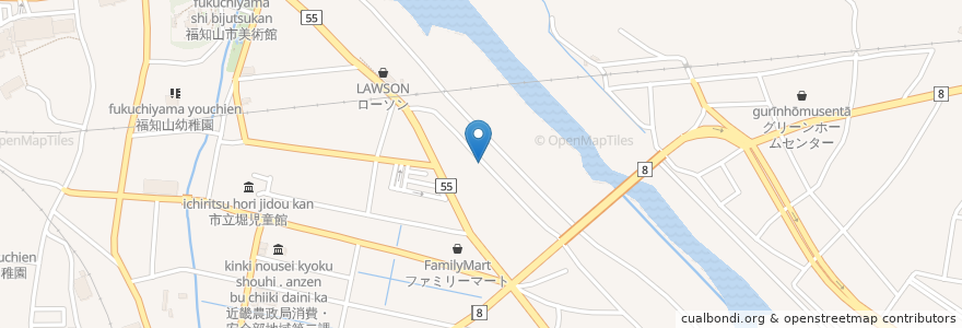Mapa de ubicacion de Baby Face Planet's 福知山店 en 日本, 京都府, 福知山市.
