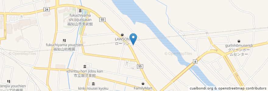 Mapa de ubicacion de Jネットレンタカー 福知山店 en Japón, Prefectura De Kioto, 福知山市.