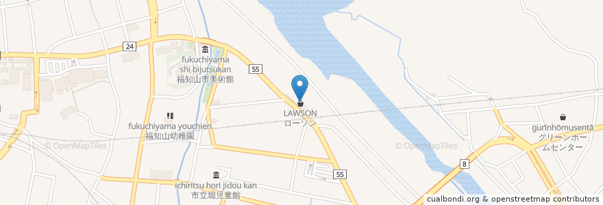 Mapa de ubicacion de Konabaka en 日本, 京都府, 福知山市.