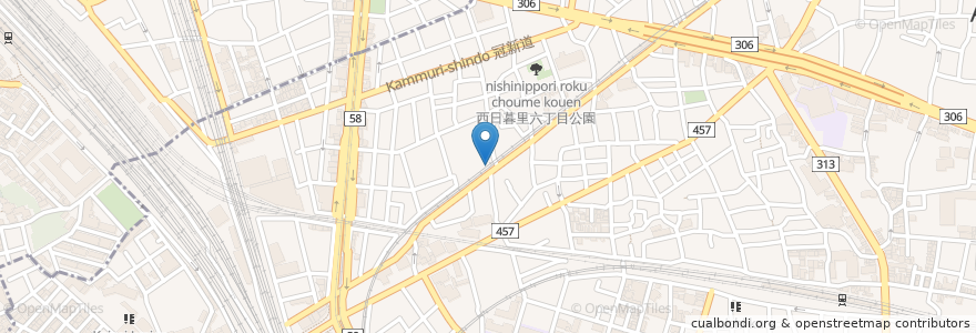 Mapa de ubicacion de まなびの森保育園西日暮里 en Japan, 東京都.