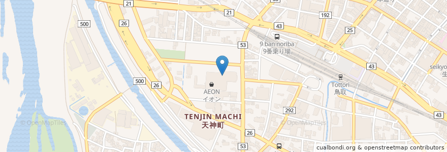 Mapa de ubicacion de ミスタードーナツ en 日本, 鳥取県, 鳥取市.