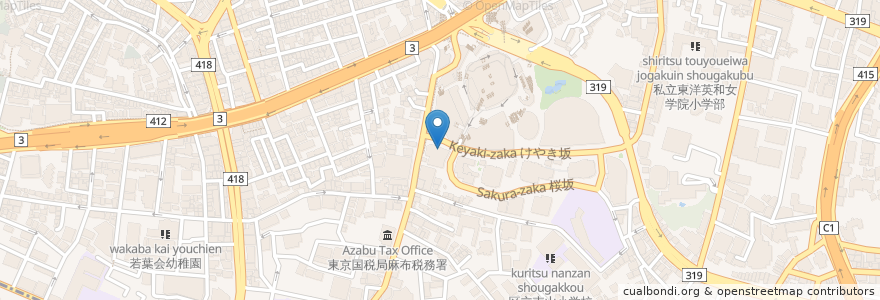 Mapa de ubicacion de 37 Steakhouse en 日本, 東京都, 港区.