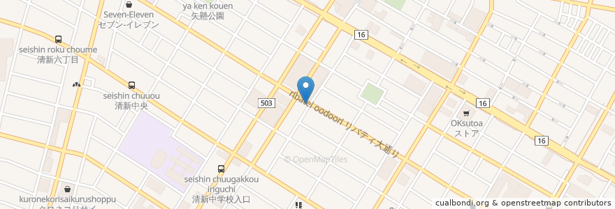 Mapa de ubicacion de ドミノ・ピザ　相模原中央店 en Giappone, Prefettura Di Kanagawa, 相模原市, 中央区.