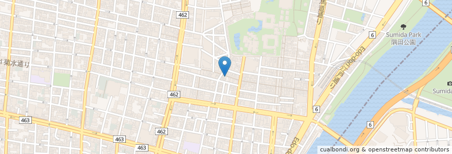 Mapa de ubicacion de アウルの森　浅草新仲見世通り店 en 日本, 東京都, 台東区.