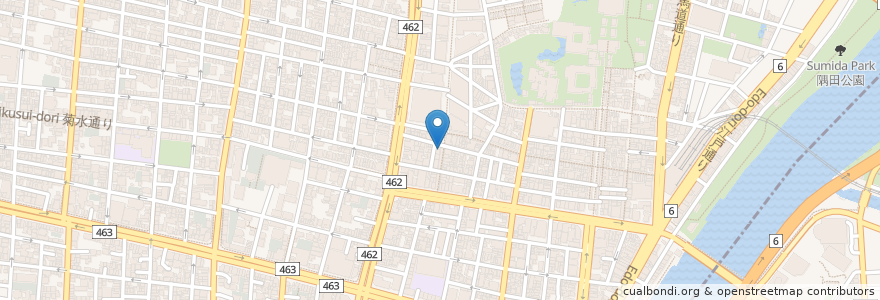 Mapa de ubicacion de 鳥のいるカフェ en Giappone, Tokyo, 台東区.