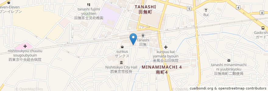 Mapa de ubicacion de すみゑもん en Japan, 東京都, 西東京市.