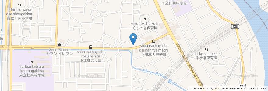 Mapa de ubicacion de 佐々木歯科医院 en ژاپن, 京都府, 京都市, 西京区.
