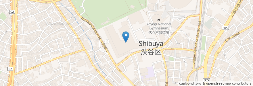 Mapa de ubicacion de 日本放送协会 en 日本, 东京都/東京都, 渋谷区.