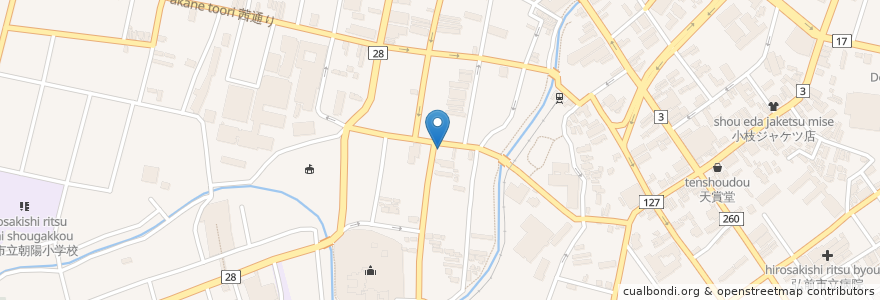 Mapa de ubicacion de ゴッチ en Jepun, 青森県, 弘前市.