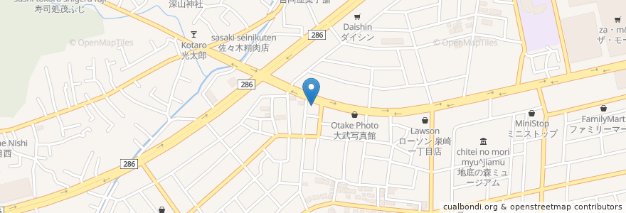 Mapa de ubicacion de ゆあ薬局 長町南店 en Япония, Мияги, 仙台市, 太白区.
