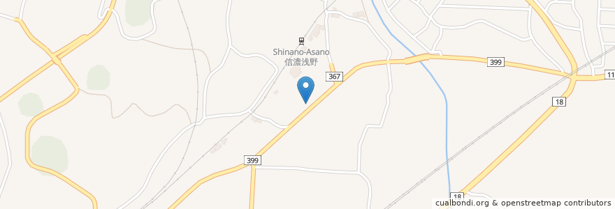 Mapa de ubicacion de 中町組公会堂 en Japan, 長野県, Nagano.