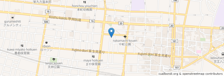 Mapa de ubicacion de ふるさと en 日本, 東京都, 八王子市.