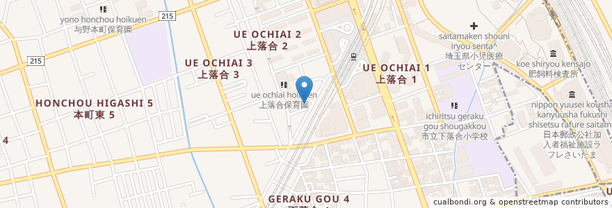 Mapa de ubicacion de きたよの内科クリニック en Japan, 埼玉県, さいたま市, 中央区.
