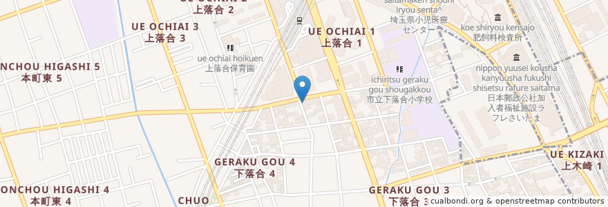 Mapa de ubicacion de うちだ歯科クリニック en Япония, Сайтама, Сайтама, 中央区.