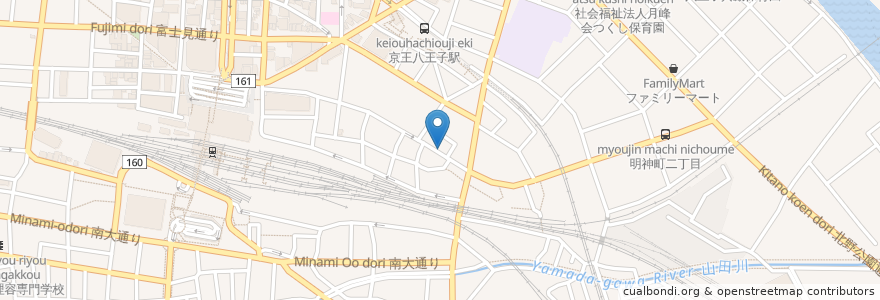 Mapa de ubicacion de けいの家 en Giappone, Tokyo, 八王子市.