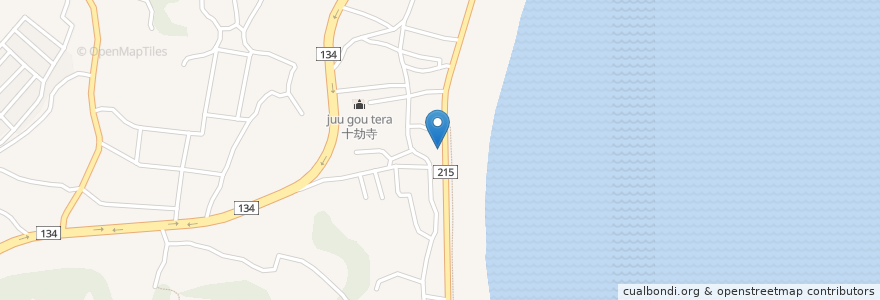 Mapa de ubicacion de Cafeことね en 日本, 神奈川県, 三浦市.