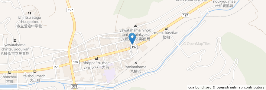 Mapa de ubicacion de 済州島 en 일본, 에히메현, 八幡浜市.