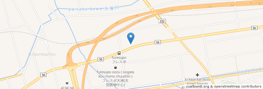 Mapa de ubicacion de Cosmo en 日本, 愛媛県, 大洲市.