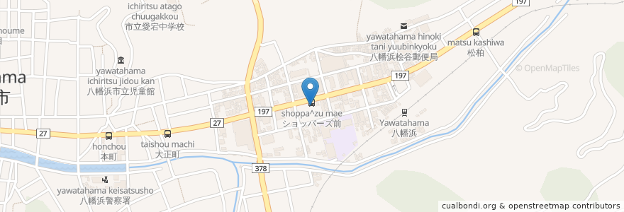 Mapa de ubicacion de にしわき眼科クリニック en Japan, Präfektur Ehime, 八幡浜市.