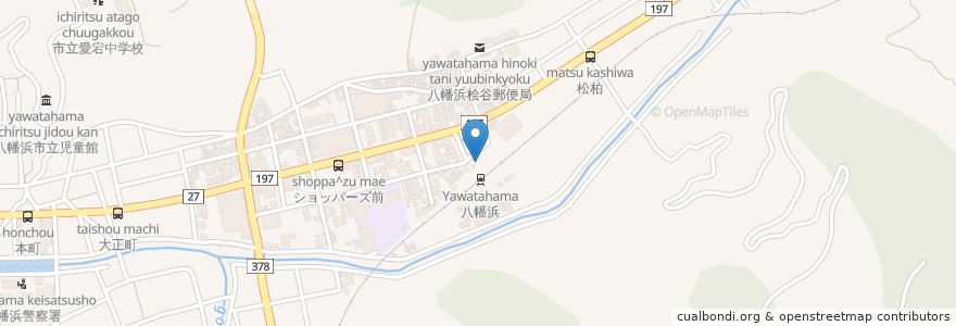 Mapa de ubicacion de 駅なか浜っ子 en Japón, Prefectura De Ehime, 八幡浜市.