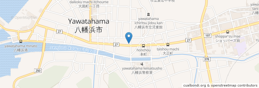 Mapa de ubicacion de ラウンジりん en Japão, 愛媛県, 八幡浜市.