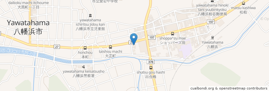 Mapa de ubicacion de ENEOS en Japão, 愛媛県, 八幡浜市.