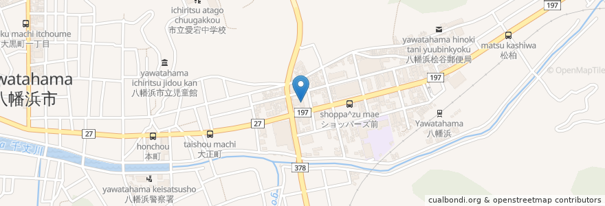 Mapa de ubicacion de ネットカフェ en Giappone, Prefettura Di Ehime, 八幡浜市.