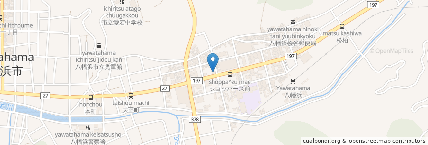 Mapa de ubicacion de 快青薬局 en Japan, Ehime Prefecture, Yawatahama.
