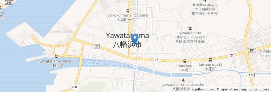 Mapa de ubicacion de URiBou en Japonya, 愛媛県, 八幡浜市.
