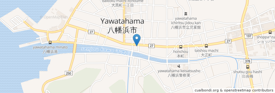 Mapa de ubicacion de とらじ en Japan, Ehime Prefecture, Yawatahama.