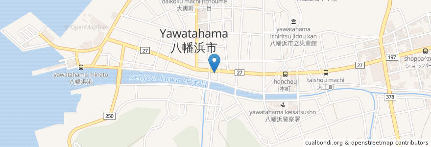 Mapa de ubicacion de どさん子 en 日本, 愛媛県, 八幡浜市.