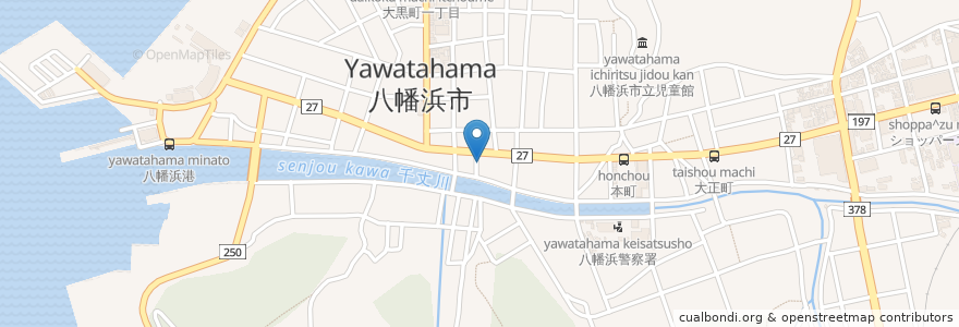 Mapa de ubicacion de そうごう薬局 en 日本, 愛媛県, 八幡浜市.