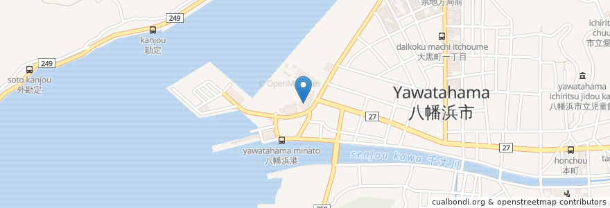 Mapa de ubicacion de cafe chouchou en Japonya, 愛媛県, 八幡浜市.