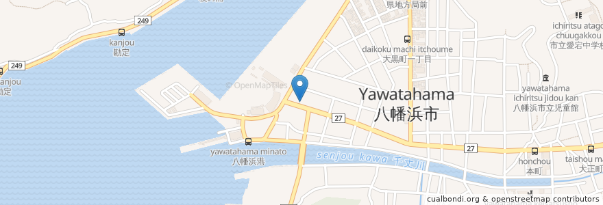 Mapa de ubicacion de ことり歯科クリニック en Japon, Préfecture D'Ehime, 八幡浜市.