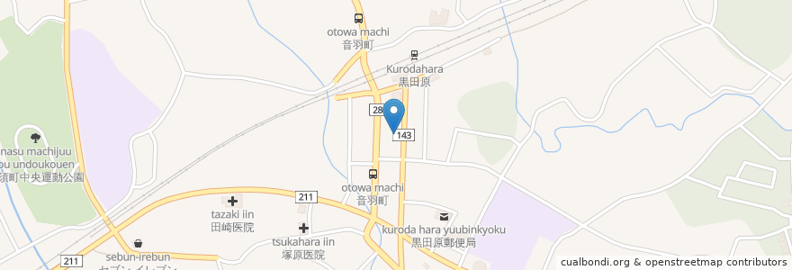 Mapa de ubicacion de Shell en ژاپن, 栃木県, 那須郡, 那須町.