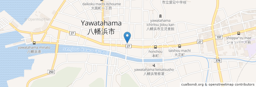 Mapa de ubicacion de つるべ en Japon, Préfecture D'Ehime, 八幡浜市.