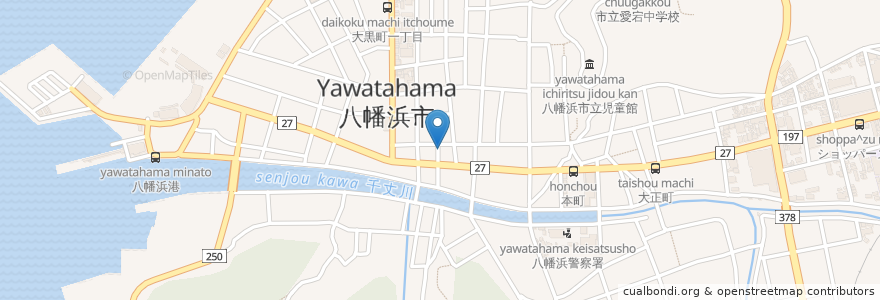 Mapa de ubicacion de 大島屋 en Japan, 愛媛県, 八幡浜市.