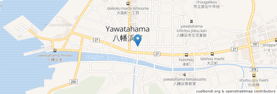 Mapa de ubicacion de 誠心堂薬房 en Japan, Ehime Prefecture, Yawatahama.