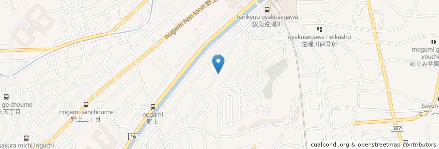 Mapa de ubicacion de 茶寮ふふ en ژاپن, 兵庫県, 宝塚市.