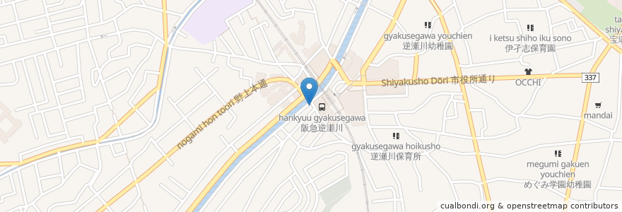 Mapa de ubicacion de コーヒー豆専門店 Beans Pot en Japan, Hyogo Prefecture, Takarazuka.