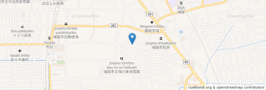Mapa de ubicacion de ステーキハウス のぼる en 日本, 京都府, 城陽市.