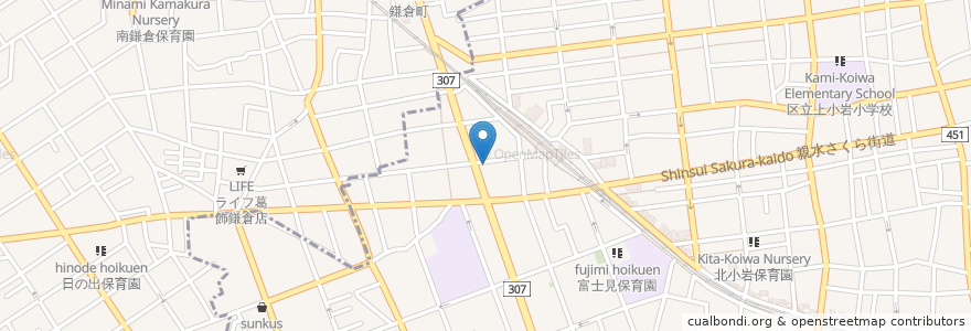 Mapa de ubicacion de サイゼリヤ en اليابان, 東京都.