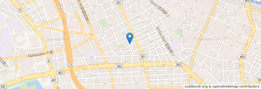 Mapa de ubicacion de ケアリッツお茶の水 en 日本, 东京都/東京都, 千代田區.