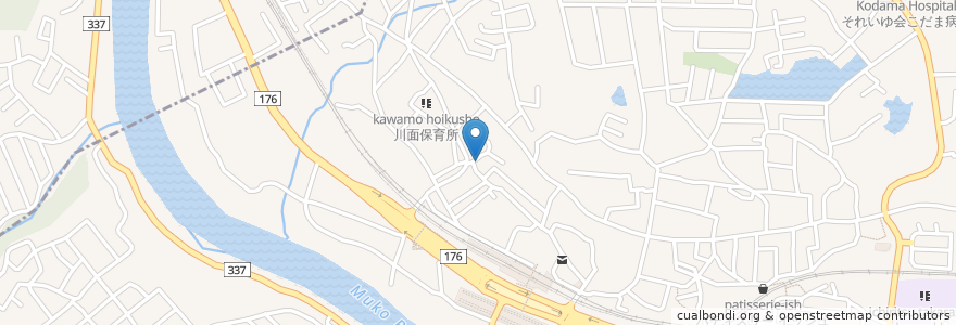 Mapa de ubicacion de 藁葺家 en Japan, Präfektur Hyōgo, 宝塚市.