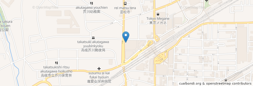Mapa de ubicacion de ヴァスコ・ダ・ガマ en Japonya, 大阪府, 高槻市.