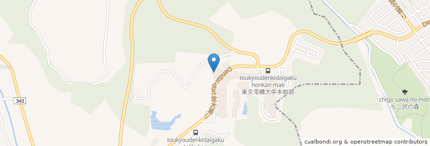 Mapa de ubicacion de HATO CAFE en 日本, 埼玉県, 比企郡, 東松山市, 鳩山町.