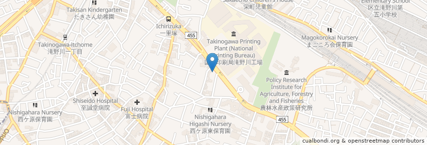 Mapa de ubicacion de アジアンダイニング＆バー タンドリーBBQ en 日本, 东京都/東京都, 北区.
